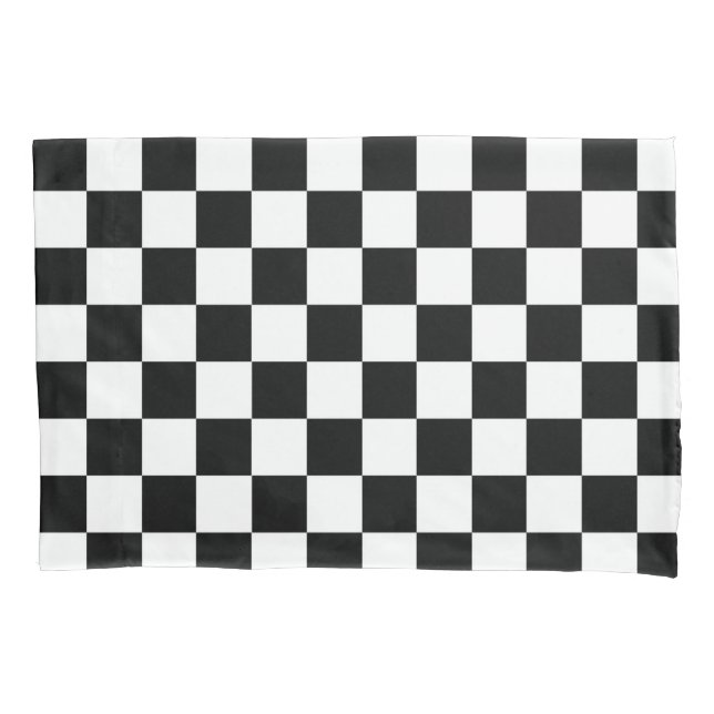 The Checker Flag Pillow Case (Front)