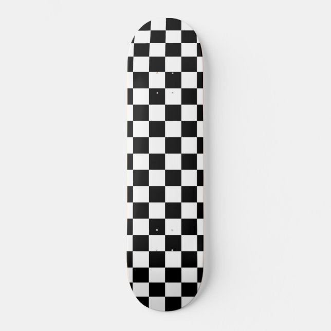 The Checker Flag Skateboard Deck (Front)