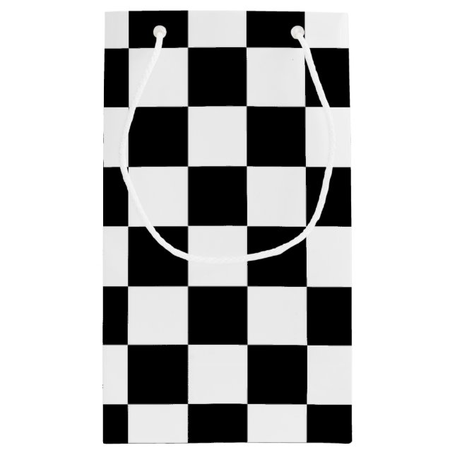 The Checker Flag Small Gift Bag (Back)