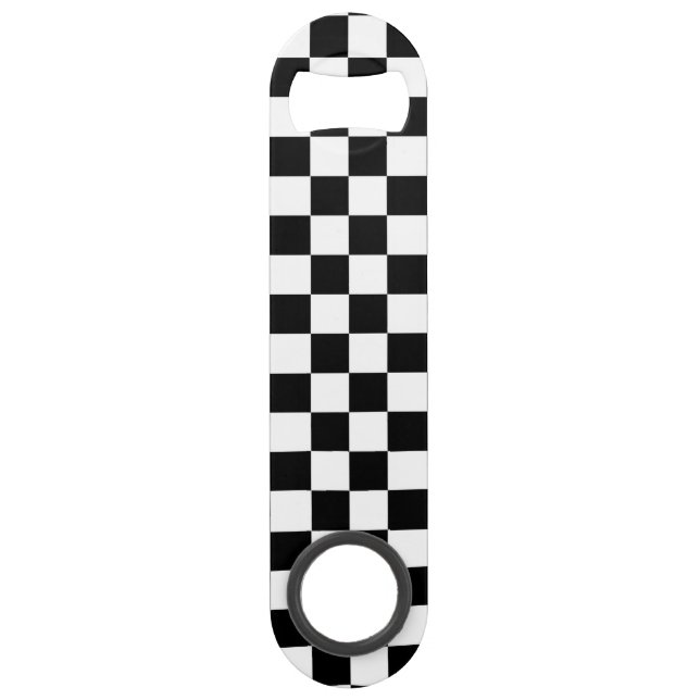 The Checker Flag Speed Bottle Opener (Front)