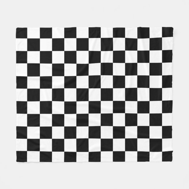 The Checker Flag Sport Design Fleece Blanket (Front (Horizontal))