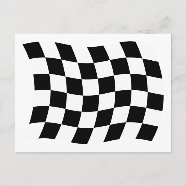 The Checkered Flag Postcard (Front)