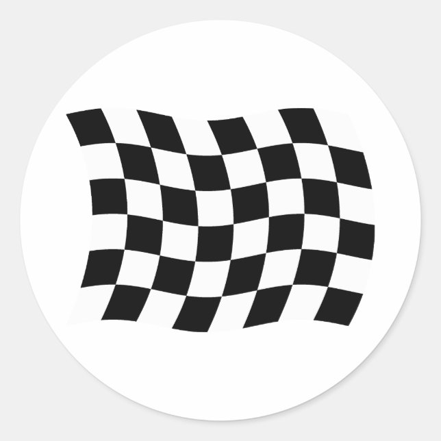 The Checkered Flag Sticker (Front)