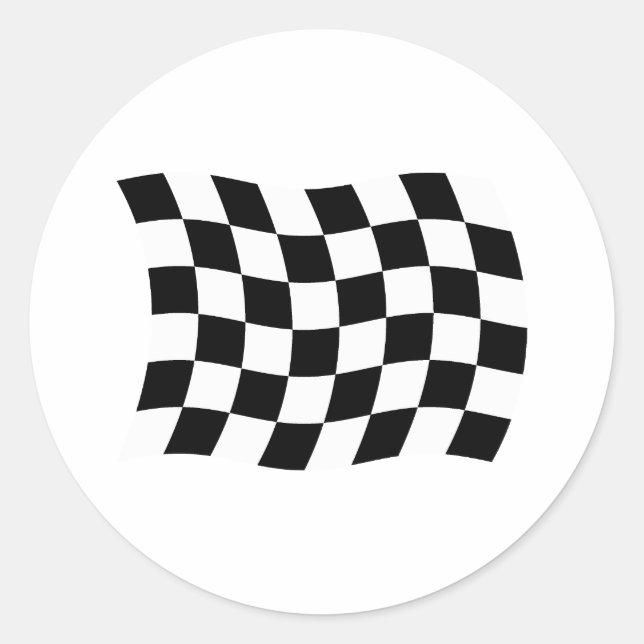 The Checkered Flag Sticker (Front)