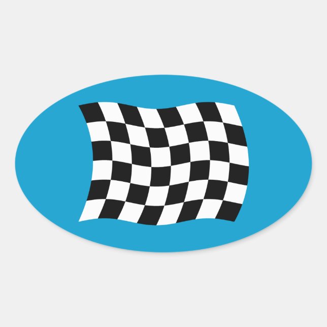 The Checkered Flag Sticker (Front)