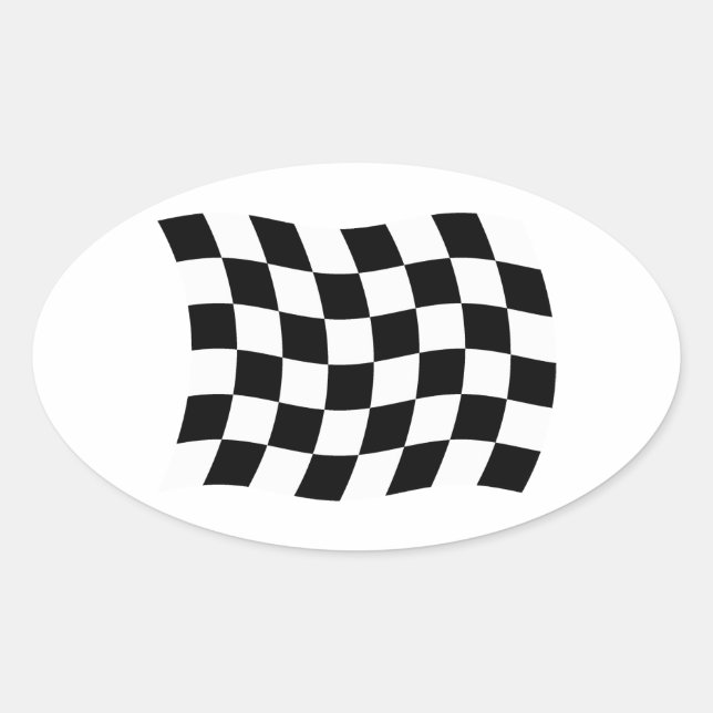The Checkered Flag Sticker (Front)