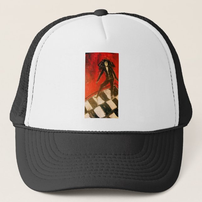 THE CHECKMATE OF DREAD TRUCKER HAT (Front)