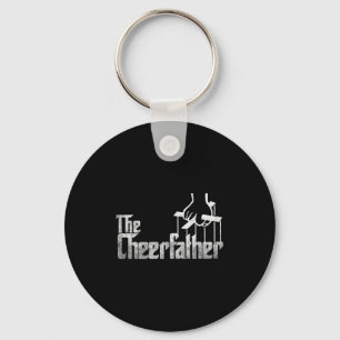 The Cheerfather Fathers Day Cheer Dad Cheerleader Keychain