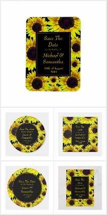 The Cheerful Bright Yellow Sunflower Collection