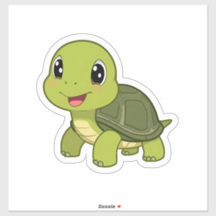 The Cheerful Turtle Who Never Rushed Sticker