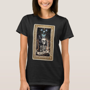 The Cheerleader Tarot Card Girl Skeleton ChT-Shirt T-Shirt