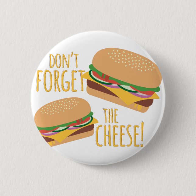 The Cheese Pinback Button (Front)
