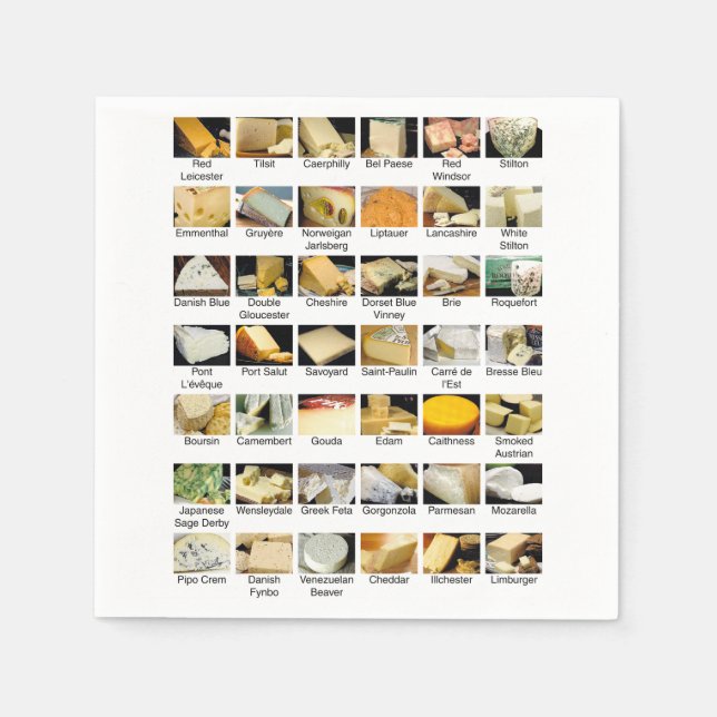 The Cheese Shoppe Paper Napkins (Front)