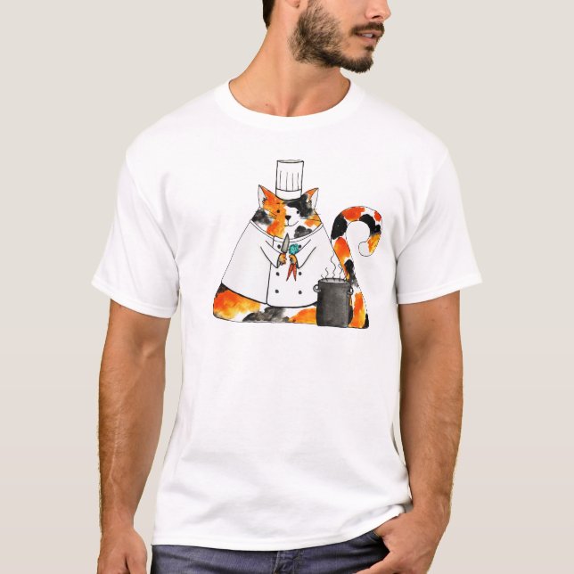 The Chef Puff Cat T-Shirt (Front)