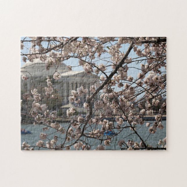 The Cherry Blossoms In Bloom In Washington DC Jigsaw Puzzle (Horizontal)