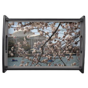 The Cherry Blossoms In Bloom In Washington DC Serving Tray