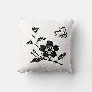 The Cherry Blossoms in the Middle of the Cherry Bl Throw Pillow