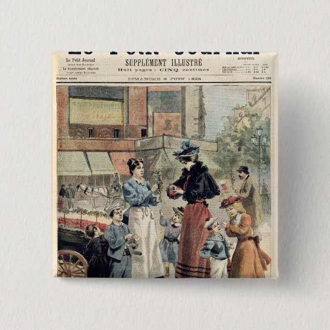 The Cherry Season Pinback Button (Front)