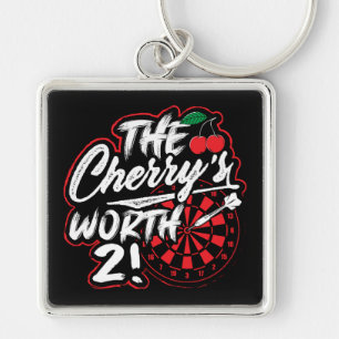 The Cherry's Worth 2 Funny Dart Premium Keychain