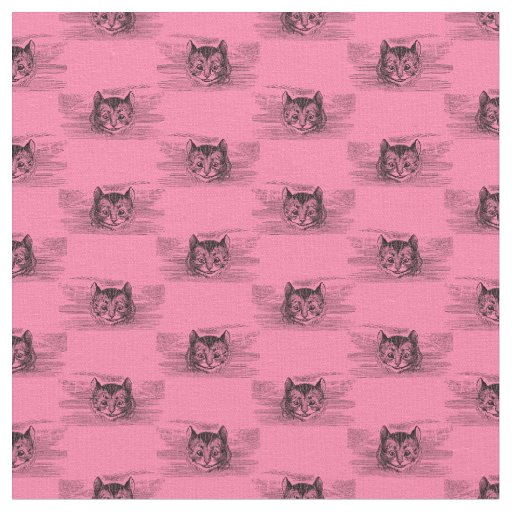 The Cheshire Cat Alice in Wonderland CUSTOM COLOR Fabric