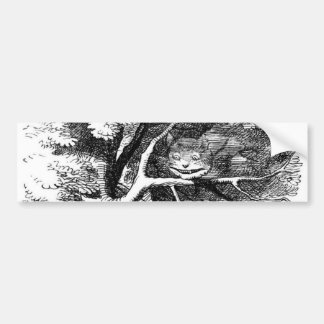 The cheshire cat bumper sticker