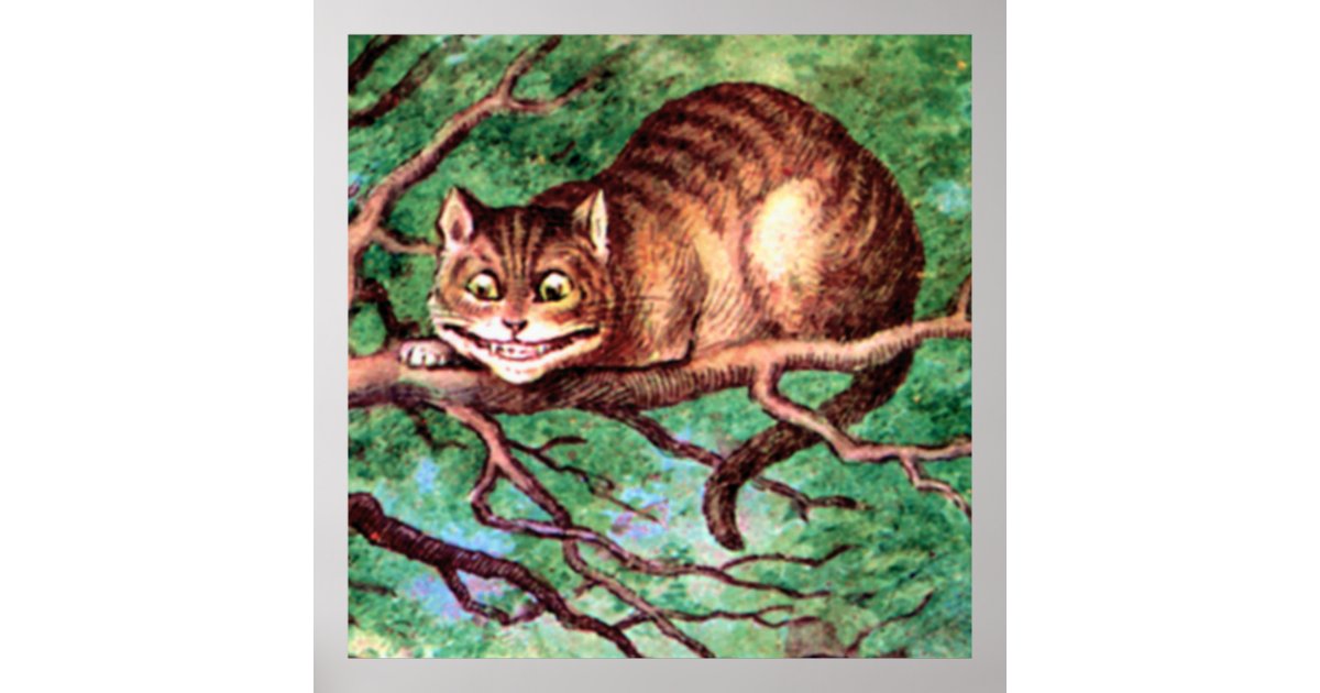 Completed Diamond Painting - Cheshire Cat Alice Through The Looking Glass