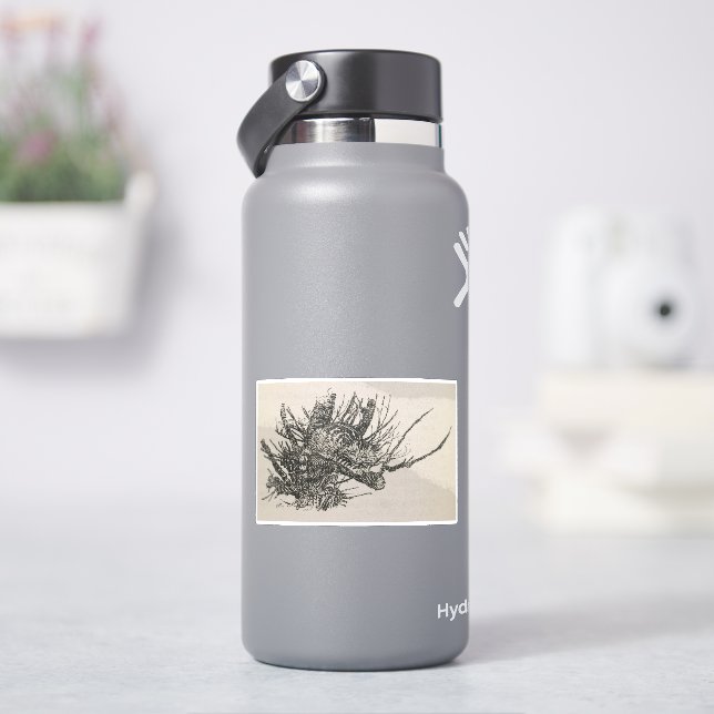 The Cheshire Cat in a tree  Arthur Rackham Sticker (HydroFlask)