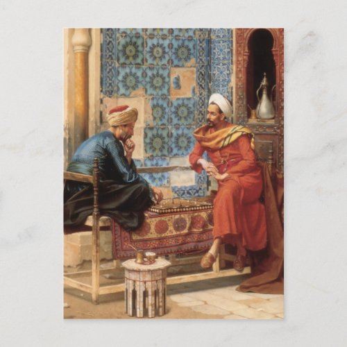 The Chess Game postcard