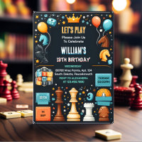 The Chess King And Queen Game Night 13th Birthday