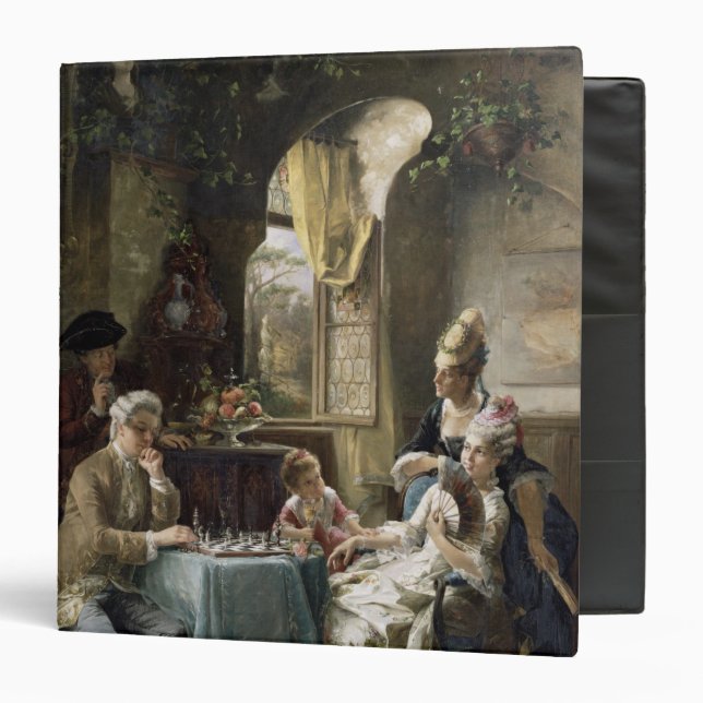 The Chess Players, 1887 2 3 Ring Binder (Front/Inside)