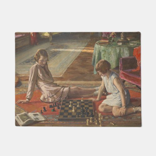 The Chess Players by John Lavery Doormat