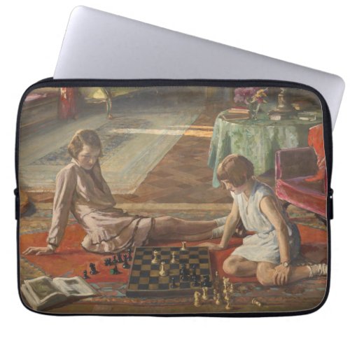 The Chess Players by John Lavery Laptop Sleeve