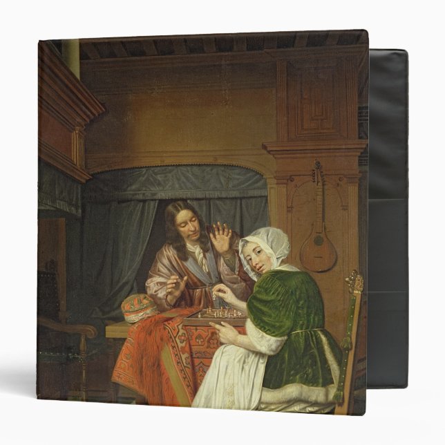 The Chess Players, c.1670 Binder (Front/Inside)