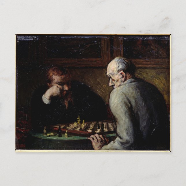 The Chess Players, c.1863-67 Postcard (Front)