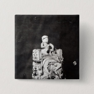 The Chessboard of Charlemagne' Button