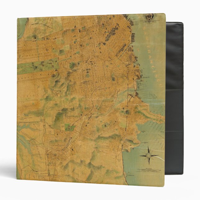 The Chevalier  Map of San Francisco 3 Ring Binder (Front/Inside)