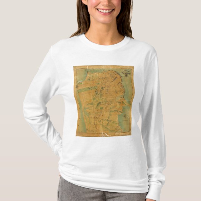 The Chevalier  Map of San Francisco T-Shirt (Front)