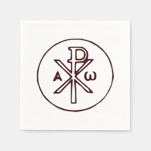 The Chi-Rho Christogram symbol  Napkins