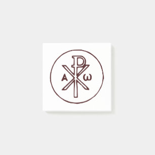 The Chi-Rho Christogram symbol Post-it Notes
