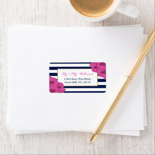 The Chic Modern Luxe Wedding Collection Pink Roses Label