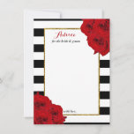 The Chic Modern Luxe Wedding Collection- Red Roses Advice Card<br><div class="desc">Celebrate in style with these chic advice cards. The simple yet stylish design will allow your guests to write a note of advice for you to keep and read over in years to come. The wording is easy to personalize so these cards can quickly be transformed into advice cards for...</div>
