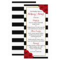 The Chic Modern Luxe Wedding Collection- Red Roses Menu | Zazzle