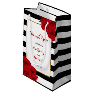 The Chic Modern Luxe Wedding Collection- Red Roses Small Gift Bag