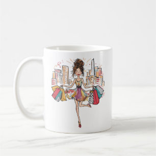 The Chic Shopaholic Girl Coffee Mug