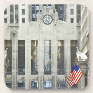 'The Chicago Board of Trade, Chicago, Illinois' Beverage Coaster