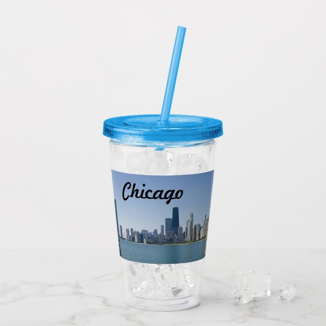 The Chicago Skyline Acrylic Tumbler (Back Ice)