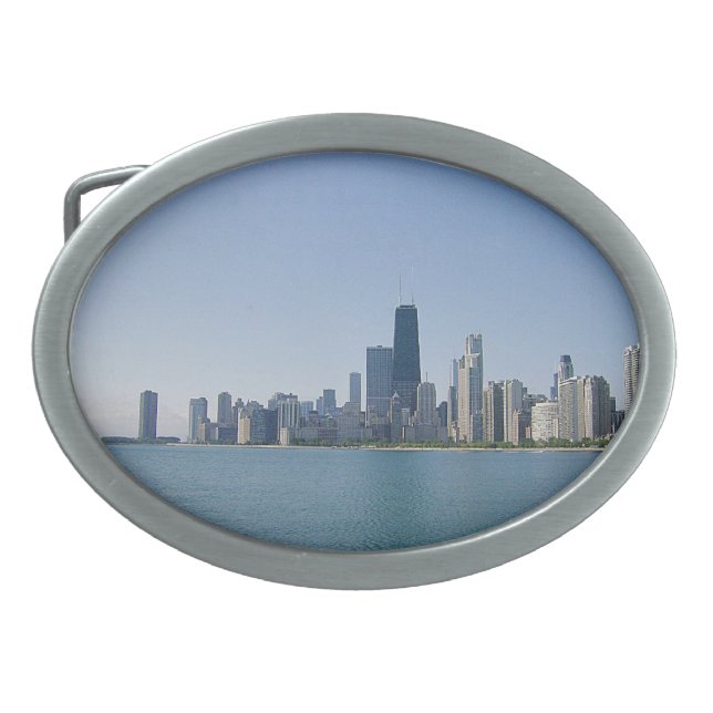 The Chicago Skyline Belt Buckle (Front)