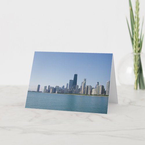 The Chicago skyline Card