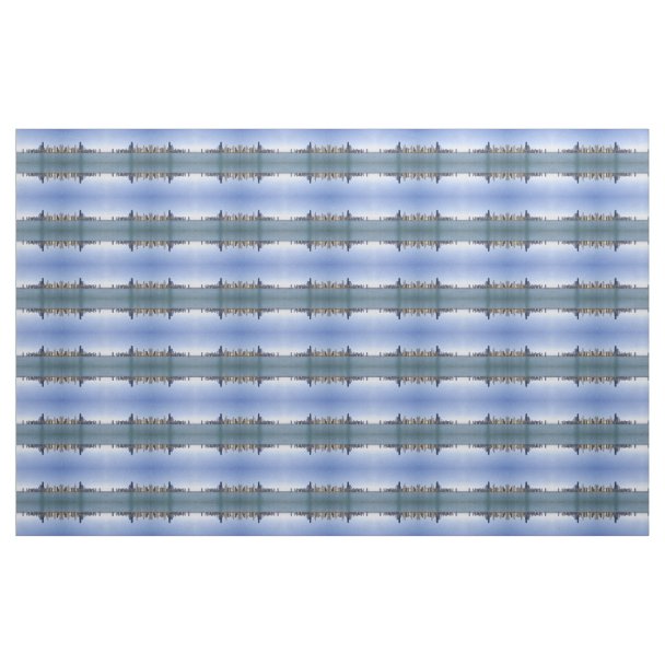 Chicago City Skyline Photo Fabric Zazzle