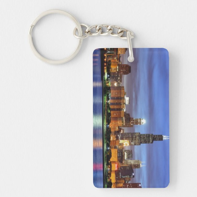 The Chicago skyline from the Adler Planetarium Keychain (Front)